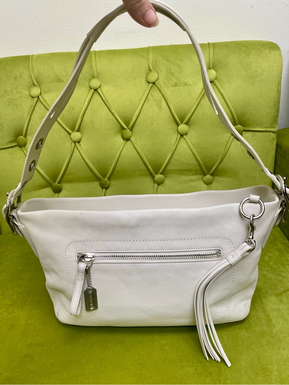 Coach Legacy Soft Leather Duffle  Chalk Full-grain Leather #1417